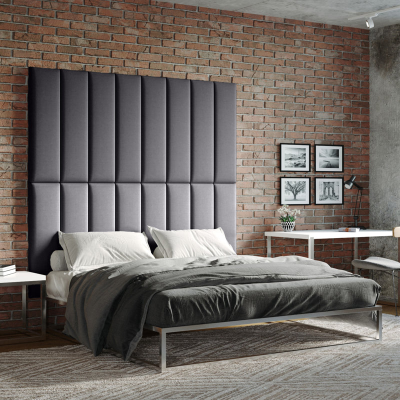 Latitude Run® Panelist Modern Padded Headboard Set of Wall Mounted